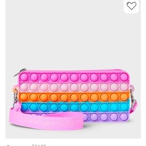 NWOT Girls Multicolor Pop It Bag